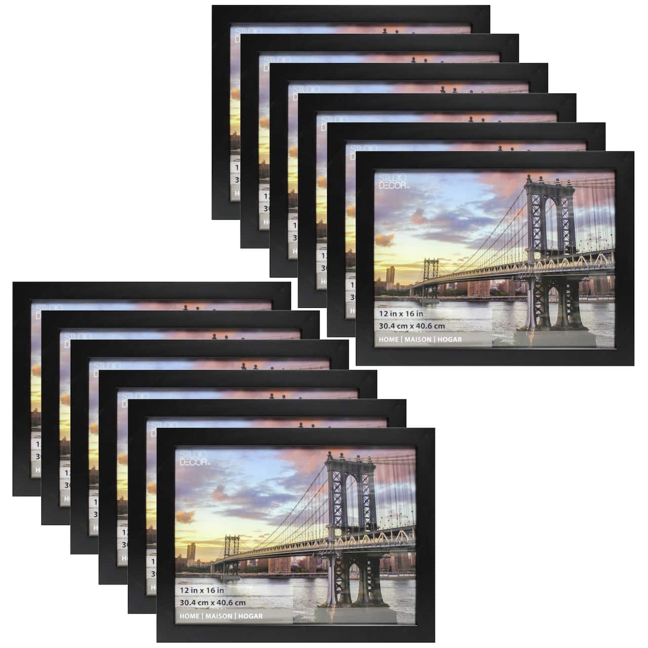 12 Pack: Black Flat Frame, Home by Studio Décor®